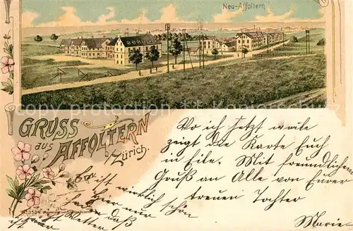 AK / Ansichtskarte Affoltern_ZH Neu Affoltern Affoltern ZH