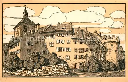 AK / Ansichtskarte Liestal Oberes Tor und Thomasturm Liestal