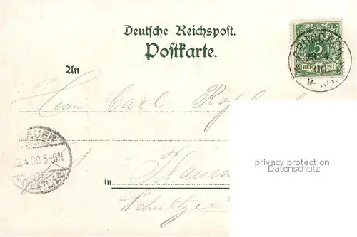 AK / Ansichtskarte Gruenbach_Vogtland Gross Gasthof Wendelstein Schwarzer Stein Rissfaelle Gruenbach_Vogtland