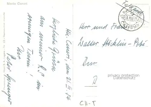 AK / Ansichtskarte Monte_Ceneri Kaserne Haubitzen Monte Ceneri