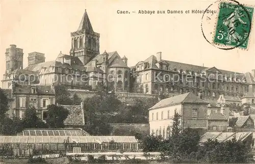 AK / Ansichtskarte Caen Abbaye aux Dames Hotel Dieu Caen