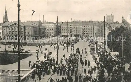 AK / Ansichtskarte Stockholm Vaktparaden pa Norrbro Stockholm