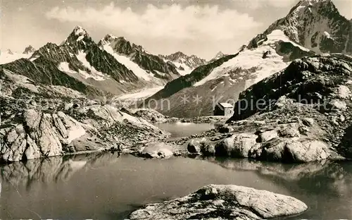AK / Ansichtskarte Chamonix Lac Blanc Chardonnet Aiguille d Argentiere Verte  Chamonix