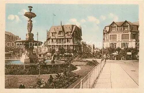 AK / Ansichtskarte Deauville Plage Fleurie Place Morny Deauville