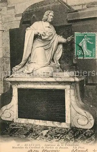 AK / Ansichtskarte Beauvais Mausolee du Cardinal de Forbin de Janson Beauvais