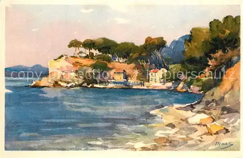 AK / Ansichtskarte Toulon_Var Port Magaud K?nstlerkarte Toulon_Var