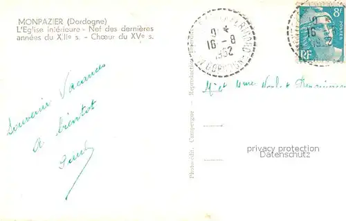 AK / Ansichtskarte Monpazier Eglise  Monpazier