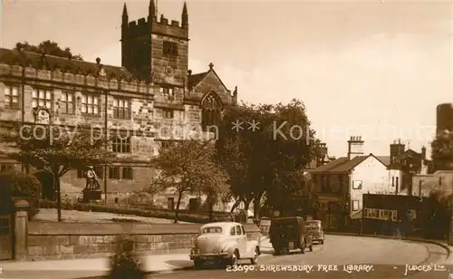 AK / Ansichtskarte Shrewsbury_Atcham Free Library Shrewsbury Atcham