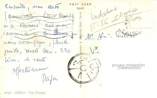 AK / Ansichtskarte Kairo_Caire Citadel 