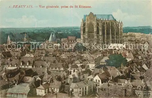 AK / Ansichtskarte Beauvais Vue prise de St. Etienne Beauvais