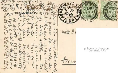 AK / Ansichtskarte Aberystwyth Rough Sea 