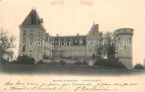 AK / Ansichtskarte Blet Chateau Blet