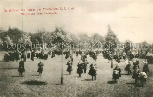 AK / Ansichtskarte Muelhausen_Grefrath Spielplaetze der Kinder des Pensionates Unsere Liebe Frau Muelhausen Grefrath