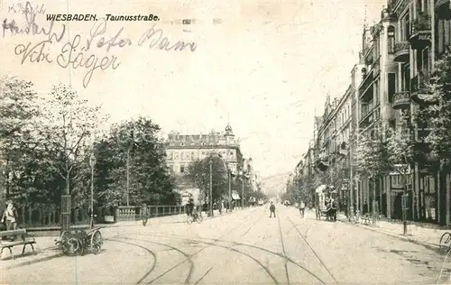 AK / Ansichtskarte Wiesbaden Taunusstrasse Wiesbaden