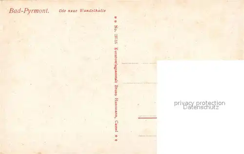 AK / Ansichtskarte Pyrmont_Bad Die neue Wandelhalle Pyrmont_Bad