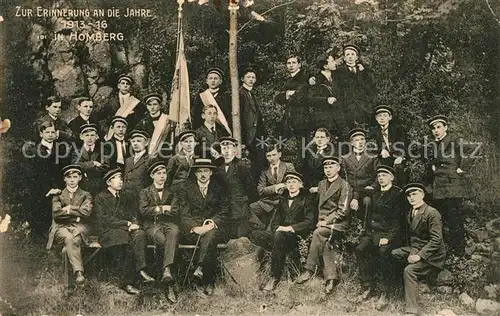 AK / Ansichtskarte Homberg_Efze Erinnerungsfoto Studenten Homberg Efze