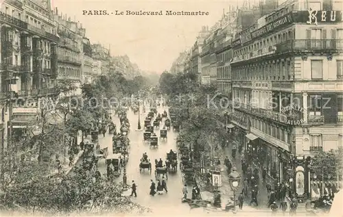 AK / Ansichtskarte Paris Boulevard Montmartre Paris