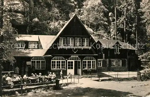 AK / Ansichtskarte Uttewalder_Grund Waldidylle Uttewalder Grund