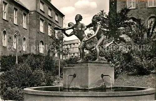 AK / Ansichtskarte Pforzheim Dreitaelerbrunnen Pforzheim