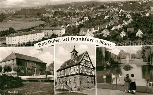 AK / Ansichtskarte Bad_Vilbel Kurhaus Kurgarten Rathaus Panorama Bad_Vilbel