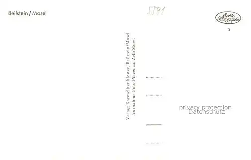 AK / Ansichtskarte Beilstein_Mosel Burg Kirche Panorama Beilstein_Mosel