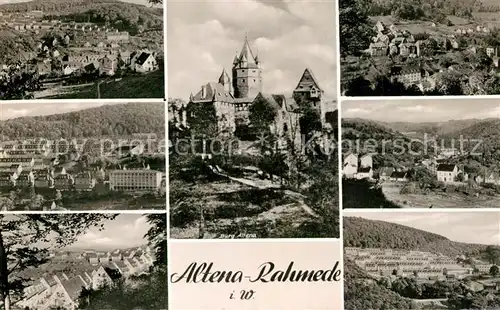 AK / Ansichtskarte Rahmede Schloss Panoramen Rahmede
