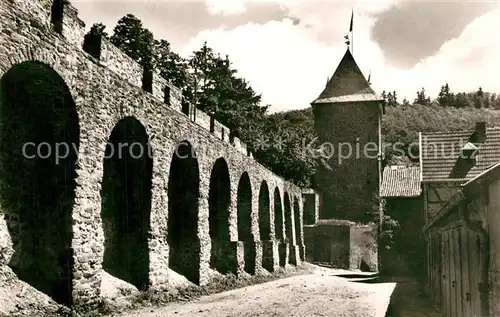 AK / Ansichtskarte Muenstereifel_Bad Stadtmauer Wehrgang  Wertherturm Muenstereifel_Bad