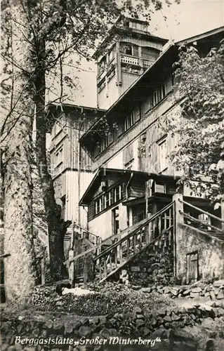 AK / Ansichtskarte Bad_Schandau Berggaststaette Grosser Winterberg Bad_Schandau