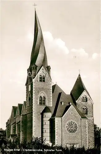 AK / Ansichtskarte Mayen Clemenskirche Schiefer Turm Mayen
