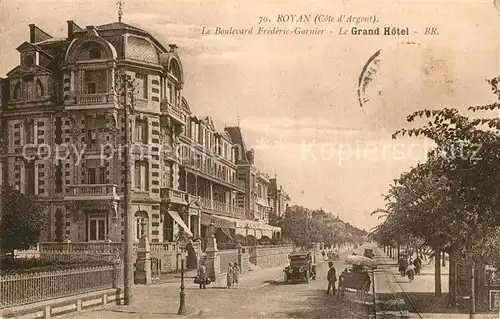 AK / Ansichtskarte Royan_Charente Maritime Boulevard Frederic Garnier Grand Hotel Royan Charente Maritime