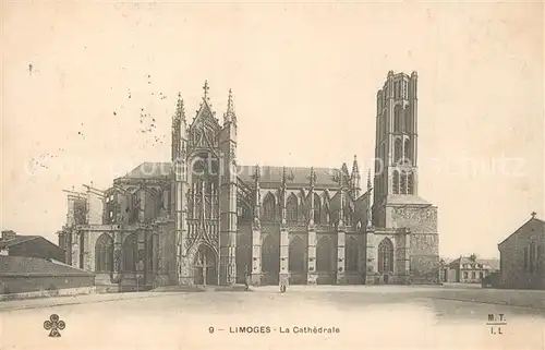 AK / Ansichtskarte Limoges_Haute_Vienne Cathedrale Limoges_Haute_Vienne