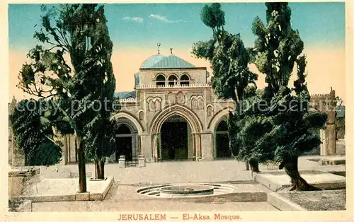 AK / Ansichtskarte Jerusalem_Yerushalayim El Aksa Mosque Jerusalem_Yerushalayim
