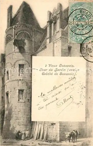 AK / Ansichtskarte Beauvais Tour du Jardin Beauvais