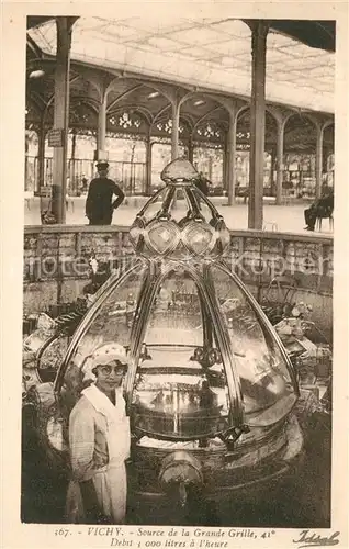 AK / Ansichtskarte Vichy_Allier Source de la Grande Grille Vichy Allier