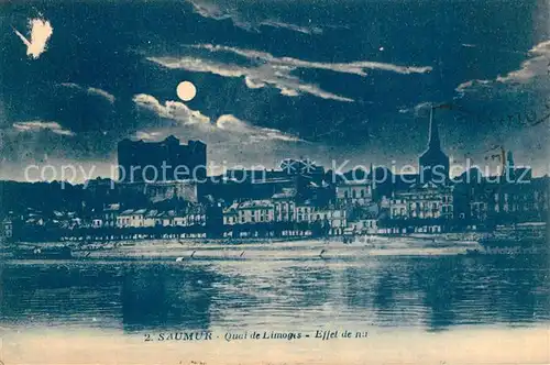 AK / Ansichtskarte Saumur Quai de Limoges  Saumur