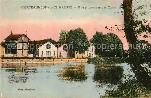 AK / Ansichtskarte Chateauneuf sur Charente Quais Chateauneuf sur Charente