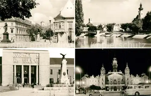 AK / Ansichtskarte Gyoer Stadtansichten Nachtaufnahme Gyoer