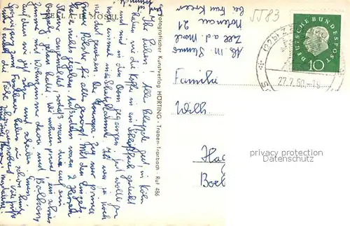 AK / Ansichtskarte Zell_Mosel Panorama Zell_Mosel