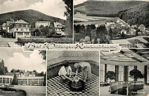 AK / Ansichtskarte Reinhardshausen Sanatorium Wandelhalle Reinhardsquelle Reinhardshausen