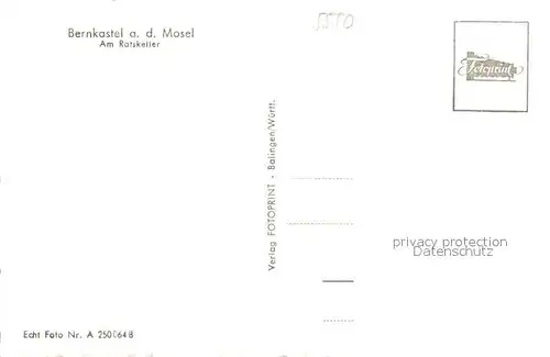 AK / Ansichtskarte Bernkastel Kues Ratskeller Bernkastel Kues