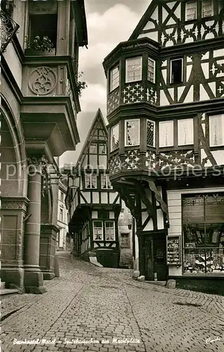 AK / Ansichtskarte Bernkastel Kues Spitzhaeusen Marktplatz Bernkastel Kues