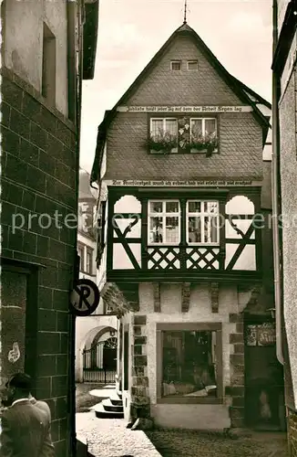 AK / Ansichtskarte Bernkastel Kues Kurfuersthaus Bernkastel Kues