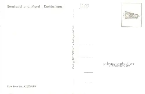 AK / Ansichtskarte Bernkastel Kues Kurfuersthaus Bernkastel Kues