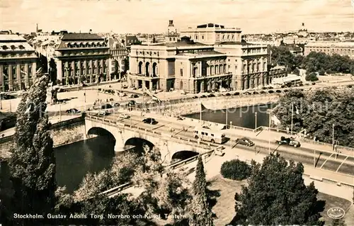 AK / Ansichtskarte Stockholm Gustav Adolfs Torg Norrbro  Stockholm