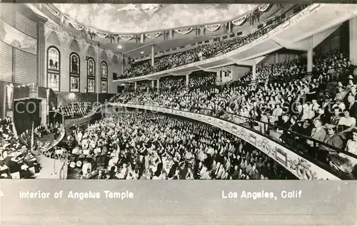 AK / Ansichtskarte Los_Angeles_California Angelus Temple Interior 