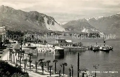 AK / Ansichtskarte Stresa_Lago_Maggiore Panorama Uferpromenade Stresa_Lago_Maggiore