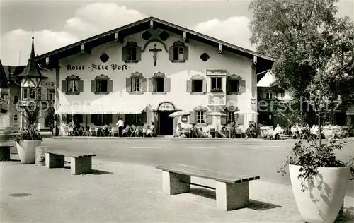 AK / Ansichtskarte Oberammergau Hotel Alte Post Oberammergau