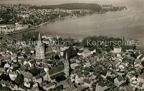 AK / Ansichtskarte Konstanz_Bodensee Fliegeraufnahme Konstanz_Bodensee