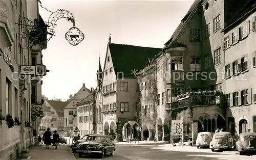 AK / Ansichtskarte Isny_Allgaeu Beim Rathaus Isny Allgaeu