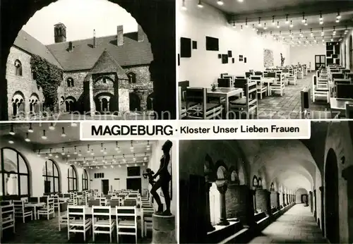 AK / Ansichtskarte Magdeburg Kloster Unser Lieben Frauen Kreuzgang Tonsur Cafe Magdeburg